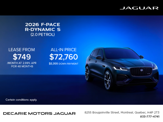 The 2026 Jaguar F-PACE
