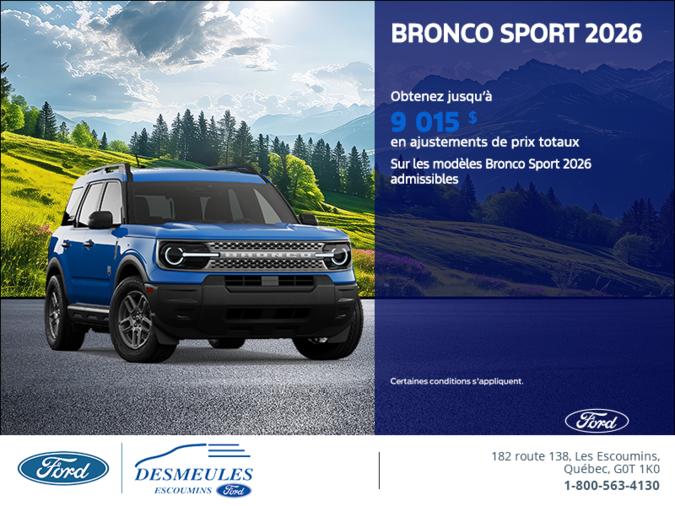 Ford Bronco Sport  2026