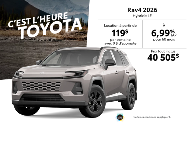 Toyota RAV4 Hybride 2026