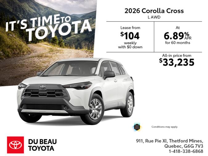 2026 Toyota Corolla Cross