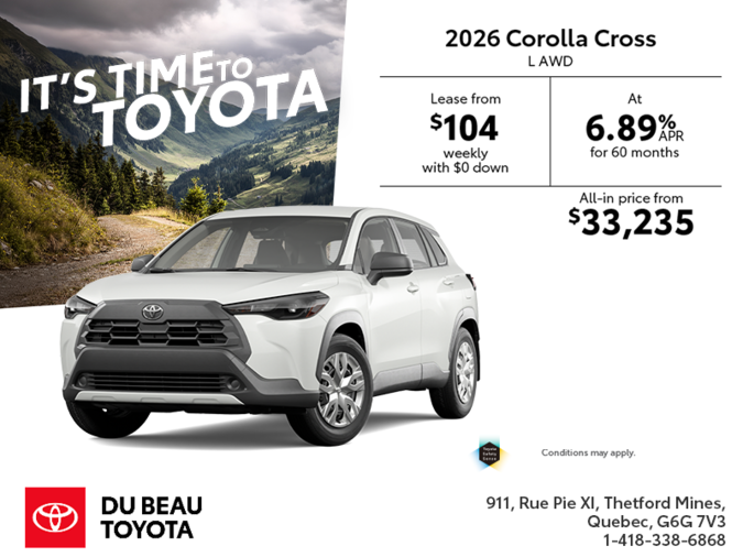 2026 Toyota Corolla Cross