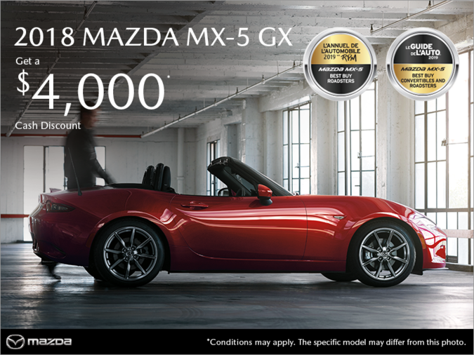 Get the 2018 Mazda MX-5 Today!