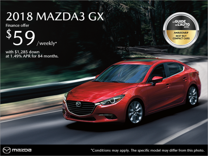 Get the 2018 Mazda3!