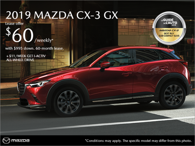 Get the 2019 Mazda CX-3!