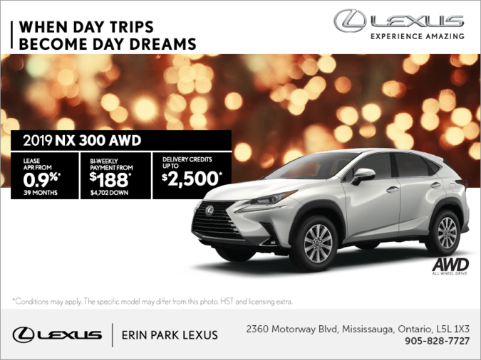 Get the 2019 Lexus NX 300 today!