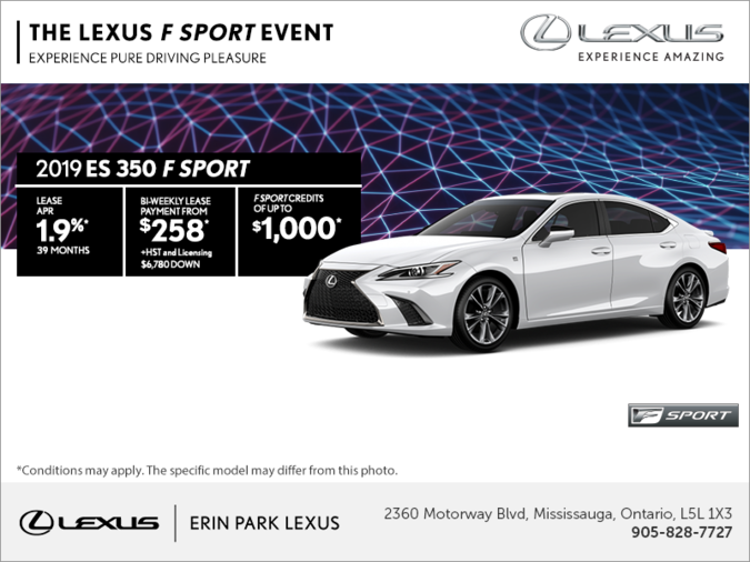 Get the 2019 Lexus ES 350 today!