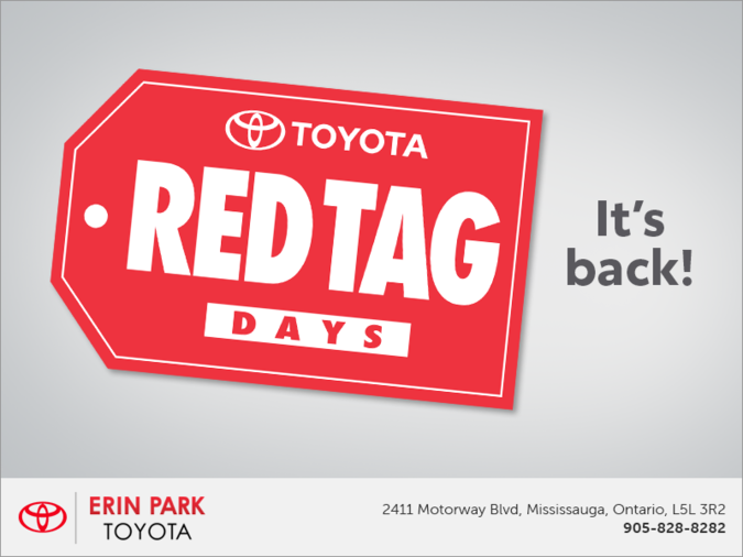 Toyota Red Tag Days!