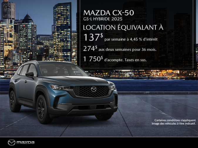 Procurez-vous le Mazda Cx-50 Hybride 2025