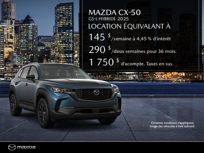 Procurez-vous le Mazda Cx-50 Hybride 2025