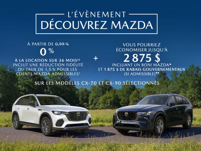 L'événement découvrez Mazda