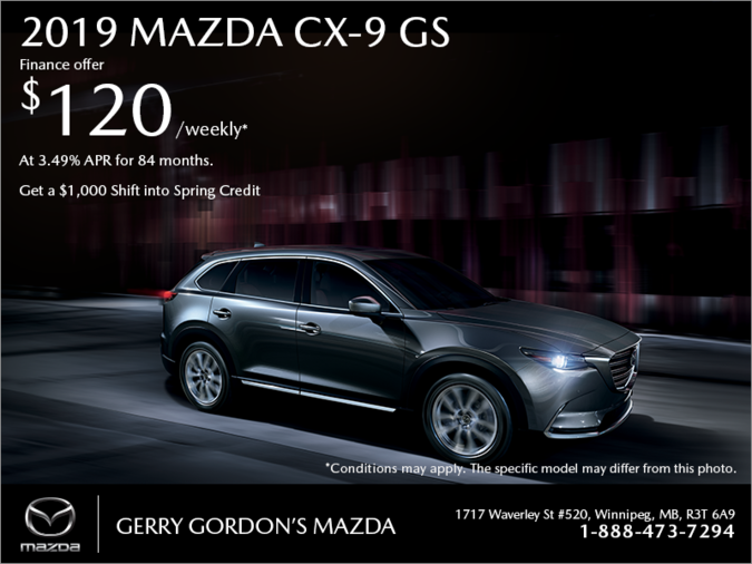 Gerry Gordon's Mazda - Get the 2019 Mazda CX-9 today!