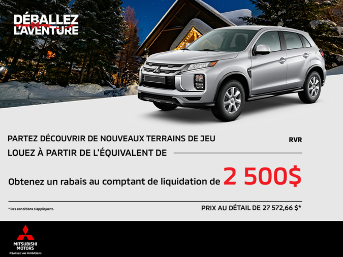 Procurez-vous le Mitsubishi Rvr 2025