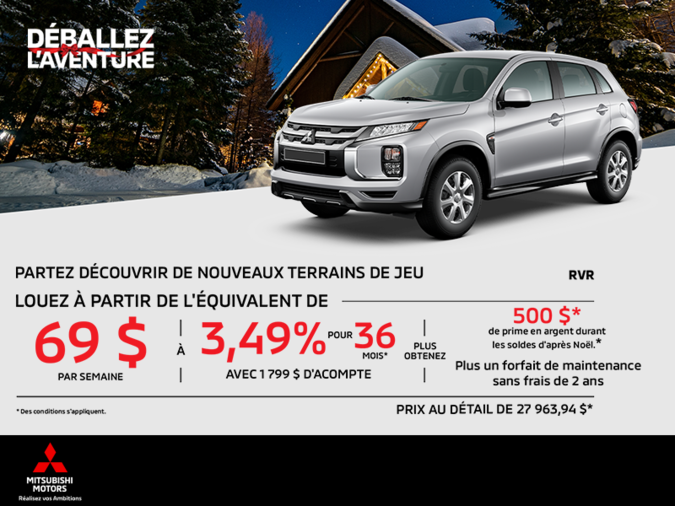 Procurez-vous le Mitsubishi Rvr 2026