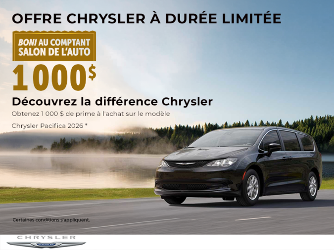 L'événement mensuel de Chrysler