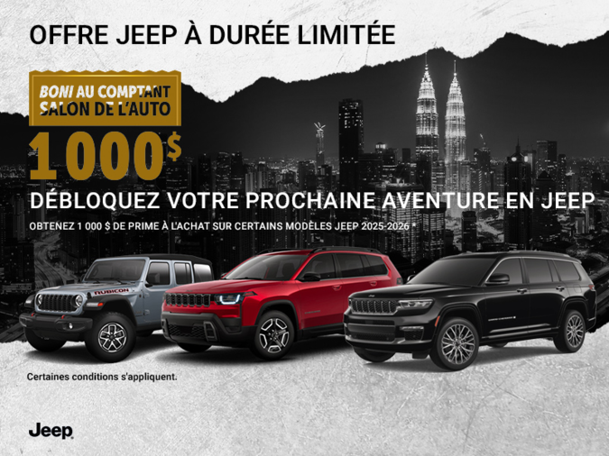 L'événement mensuel de Jeep