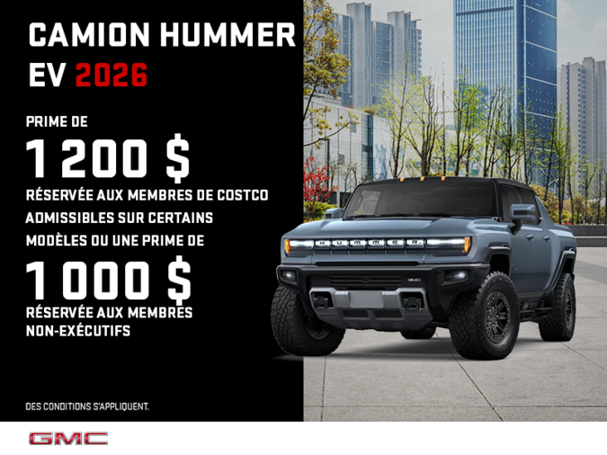 Le GMC Camion Hummer EV 2026