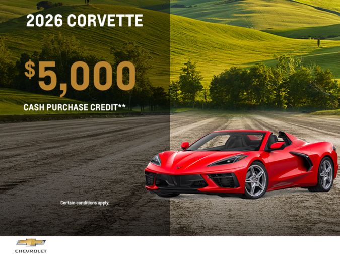 Get the 2026 Chevrolet Corvette
