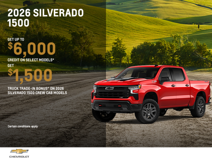 Get the 2026 Chevrolet Silverado 1500