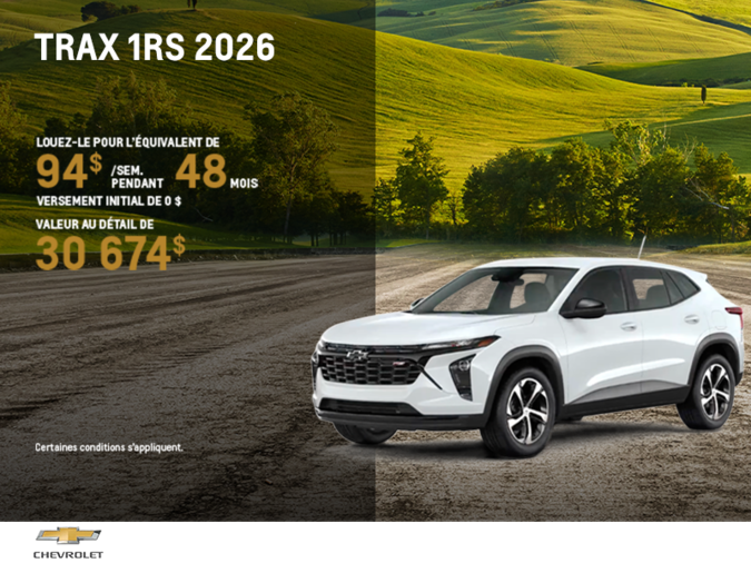 Le Chevrolet Trax 2026
