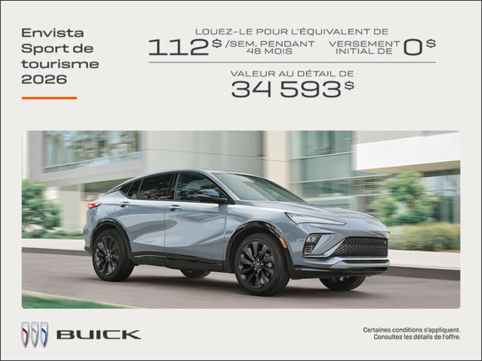 Procurez-vous la Buick Envista 2026
