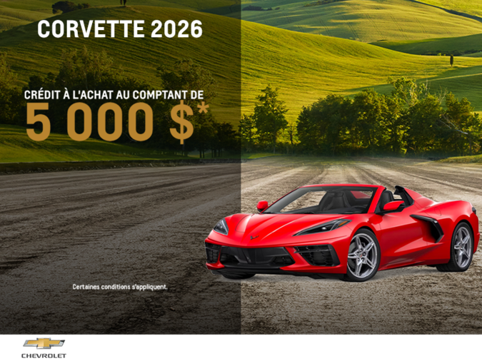 Procurez-vous le Chevrolet Corvette 2026