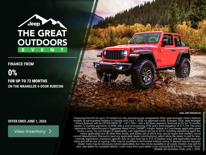 Get the 2026 Jeep Wrangler!