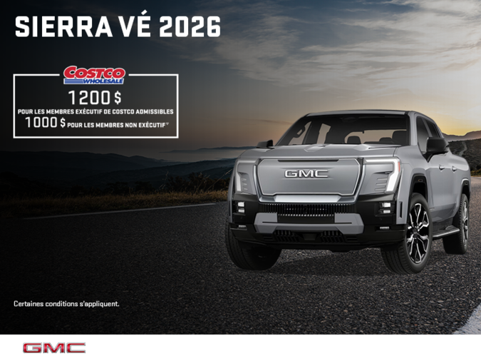 Le GMC Sierra VÉ 2026