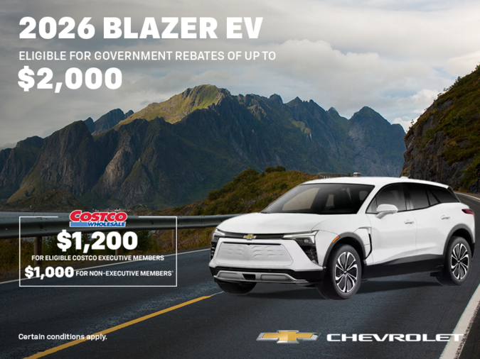 Get the 2026 Chevrolet Blazer EV