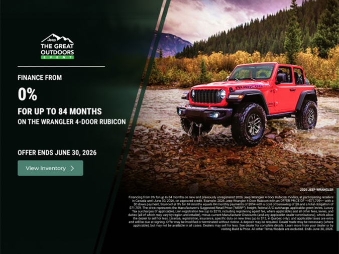 Get the 2026 Jeep Wrangler!