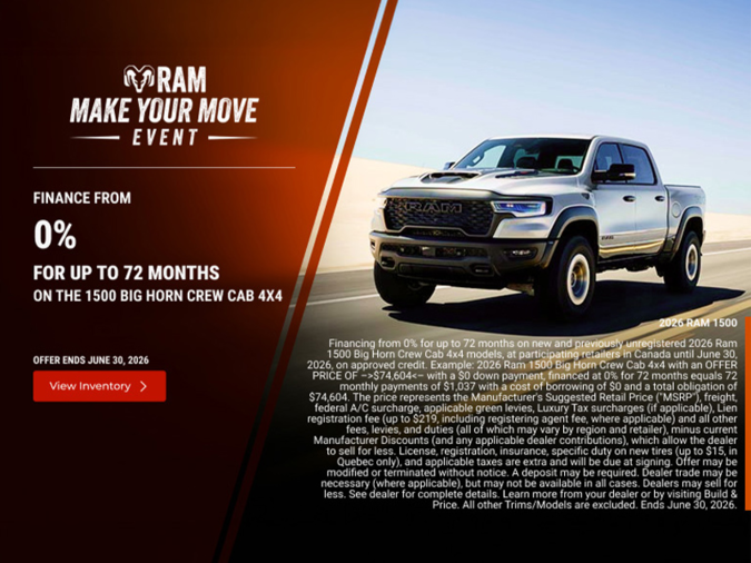 Get the 2026 RAM 1500