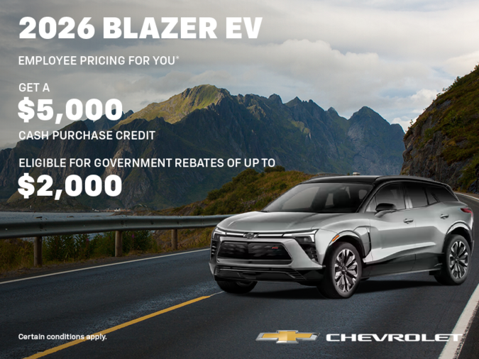 Get the 2026 Chevrolet Blazer EV