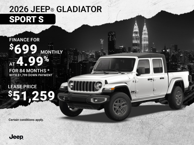 Get the 2026 Jeep Gladiator!