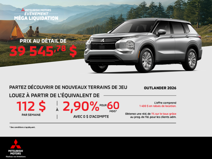 Mitsubishi Outlander 2026