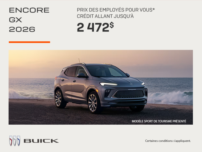 Procurez-vous la Buick Encore Gx 2026