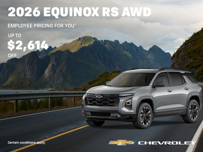 Get the 2026 Chevrolet Equinox RS AWD