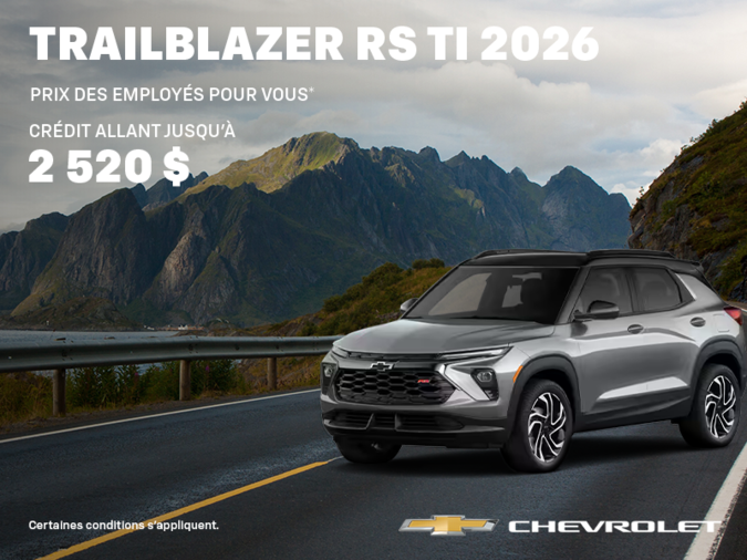 Le Chevrolet Trailblazer 2026