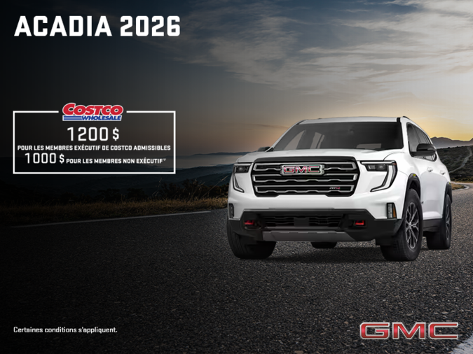 Le GMC Acadia 2026