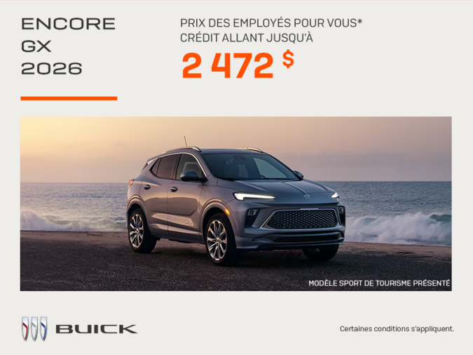 Procurez-vous la Buick Encore Gx 2026