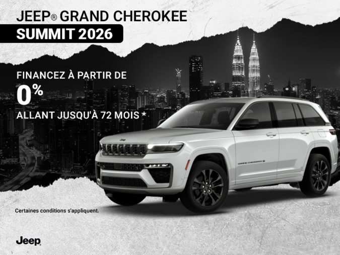 Conduisez un Jeep Cherokee 2026!