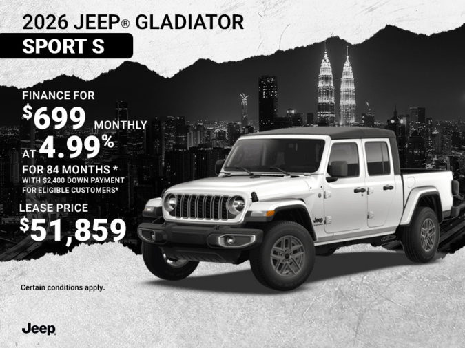 Get the 2026 Jeep Gladiator!