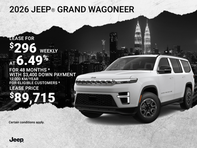 Get the 2026 Jeep Grand Wagoneer!