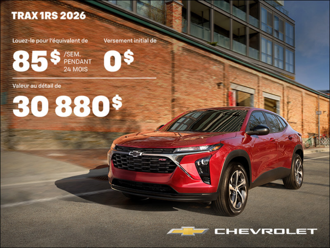 Le Chevrolet Trax 1RS 2026