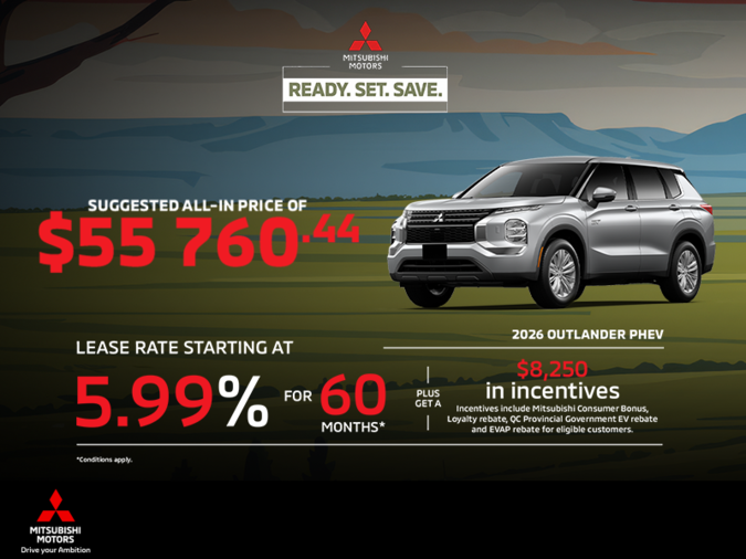 2026 Mitsubishi Outlander PHEV