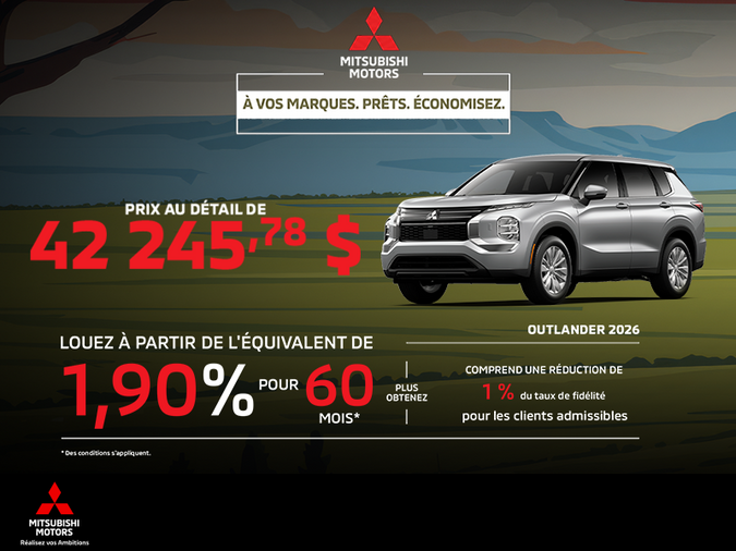 Mitsubishi Outlander 2026