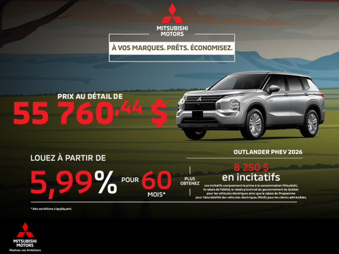 Mitsubishi Outlander PHEV 2026