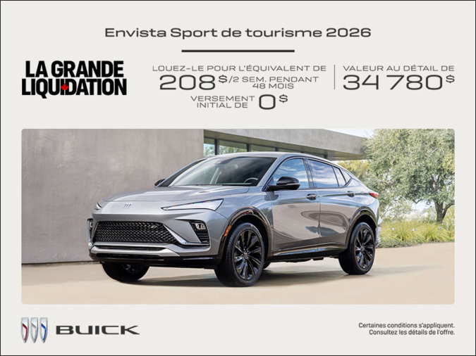 Procurez-vous la Buick Envista 2026