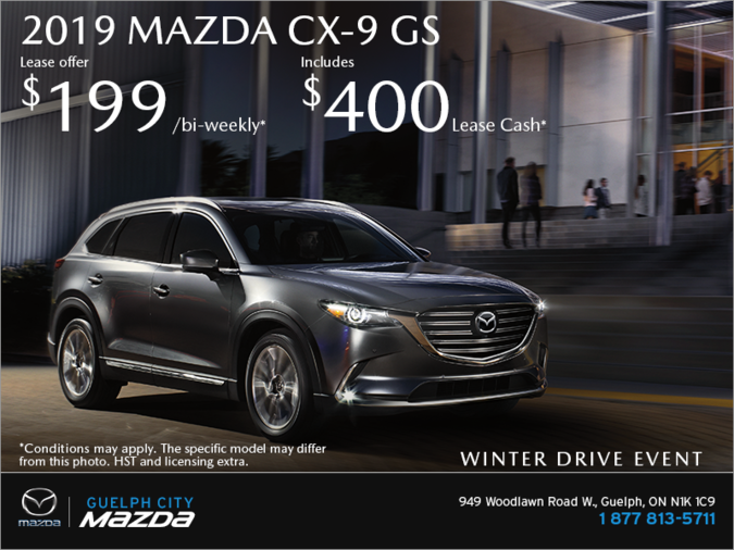 Guelph City Mazda - Get the 2019 Mazda CX-9 Today!