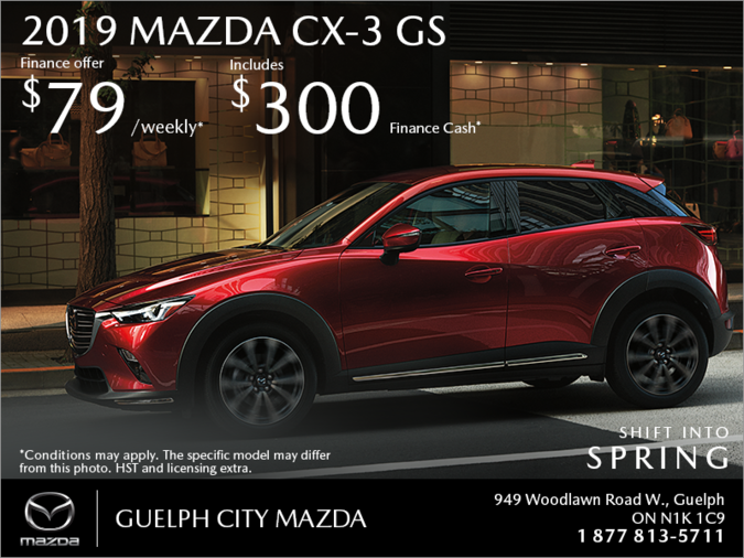 Guelph City Mazda - Get the 2019 Mazda CX-3 Today!