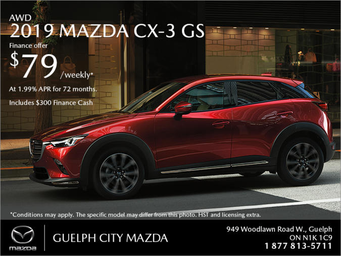 Guelph City Mazda - Get the 2019 Mazda CX-3 Today!