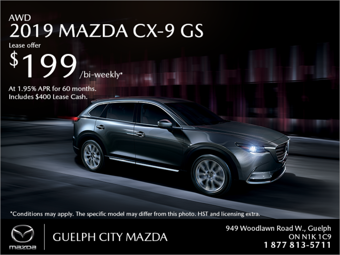 Guelph City Mazda - Get the 2019 Mazda CX-9 Today!